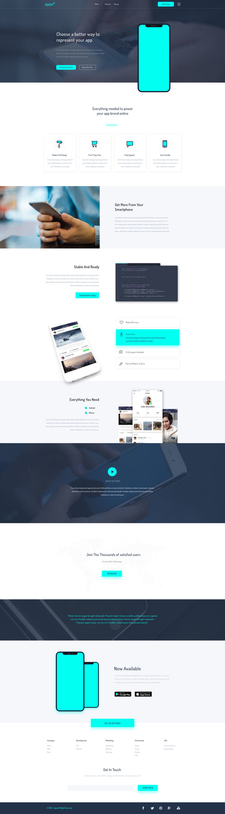 Appo - Landing Page Template